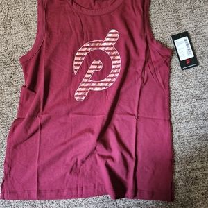 Peloton tank top in burgundy